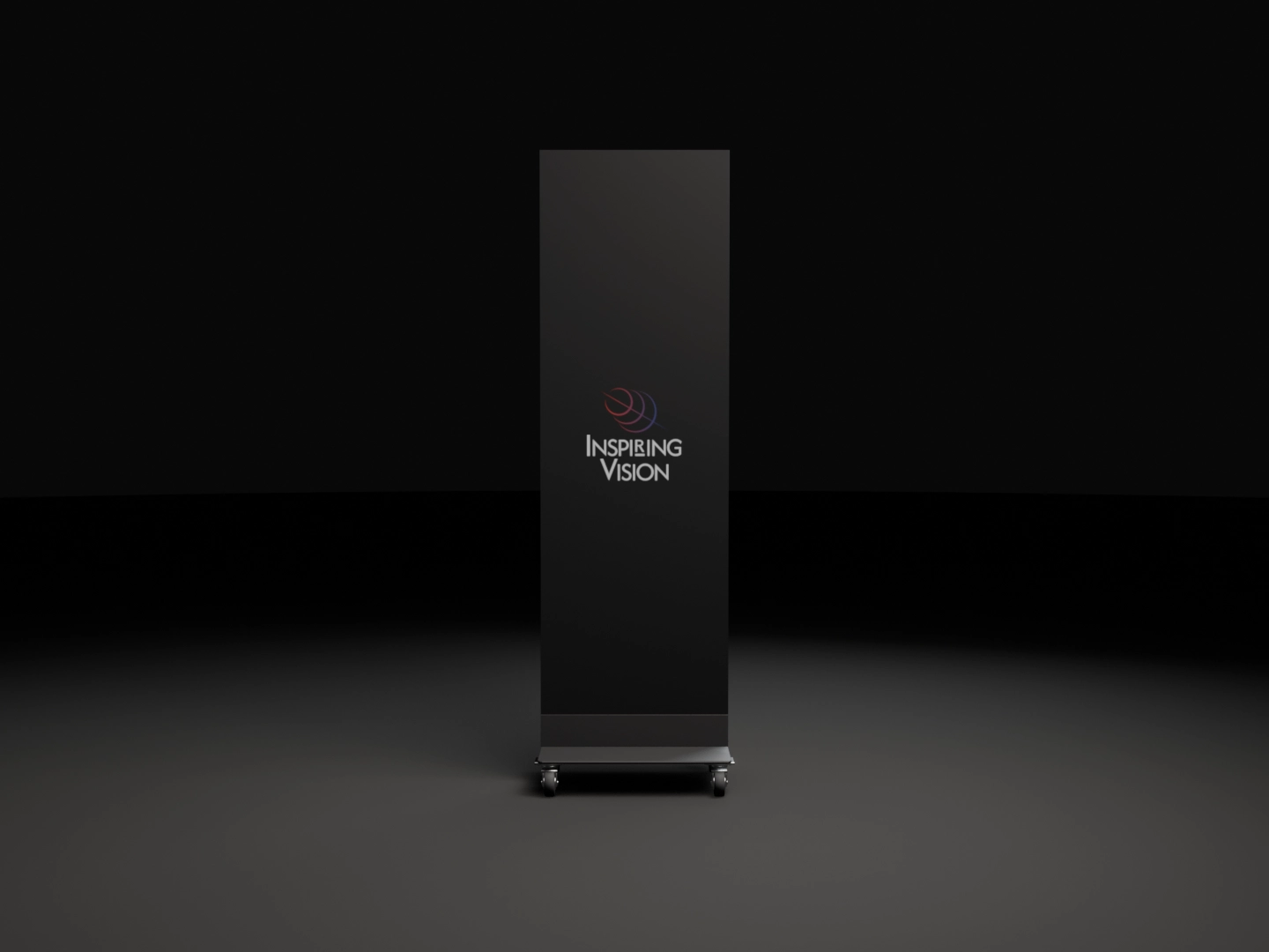 Render: pojedynczy, rozłożony ekran LED Inspiring Vision